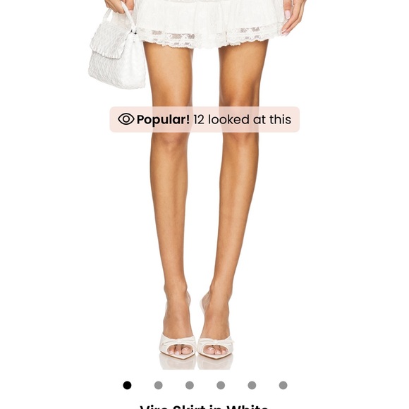 White Lace Mini Skirt
